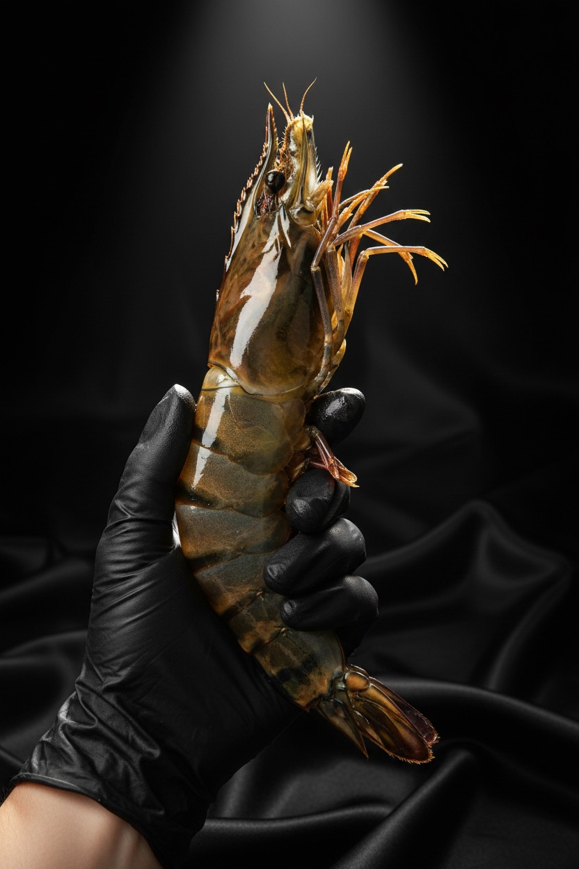 TOP-GRADE BLACK TIGER PRAWNS
